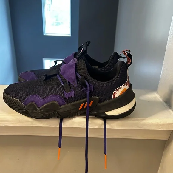 adidas | Shoes | Adidas Trae Young Blackcollege Purplesolar Orange Mens  Basketball Shoe | Poshmark